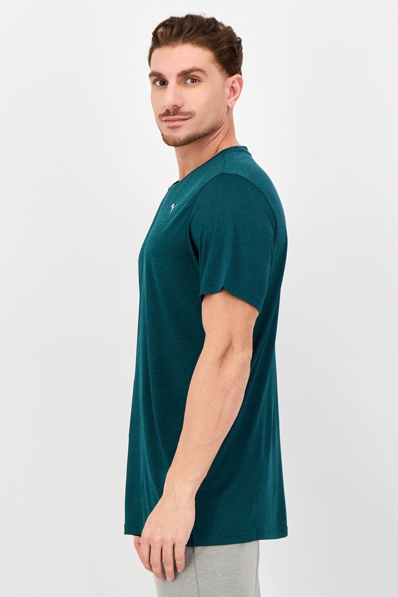 PUMA Men Sportswear Fit Short Sleeve Training T-Shirt, Dark Green - Image 4